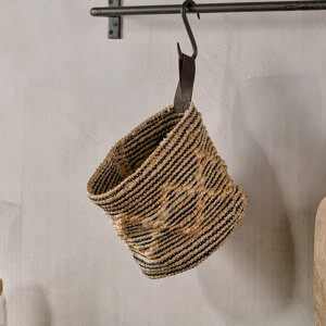 Nkuku Mannu Cotton and Hemp Wall Hung Basket Large